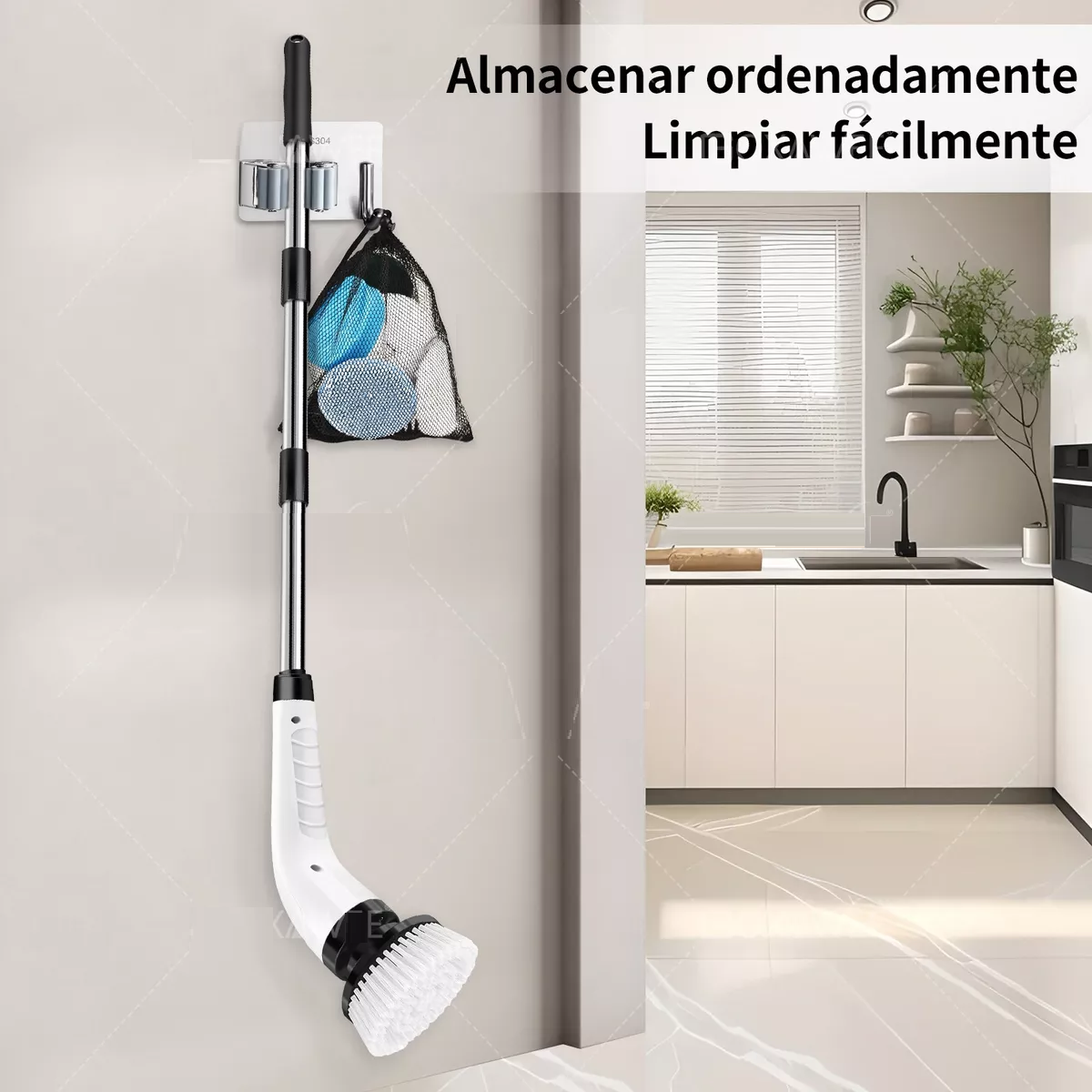 Foto 3 | Cepillo De Limpieza Eléctrico Inalámbrico Rotativo Eo Safe Imports Esi-14368 Blanco