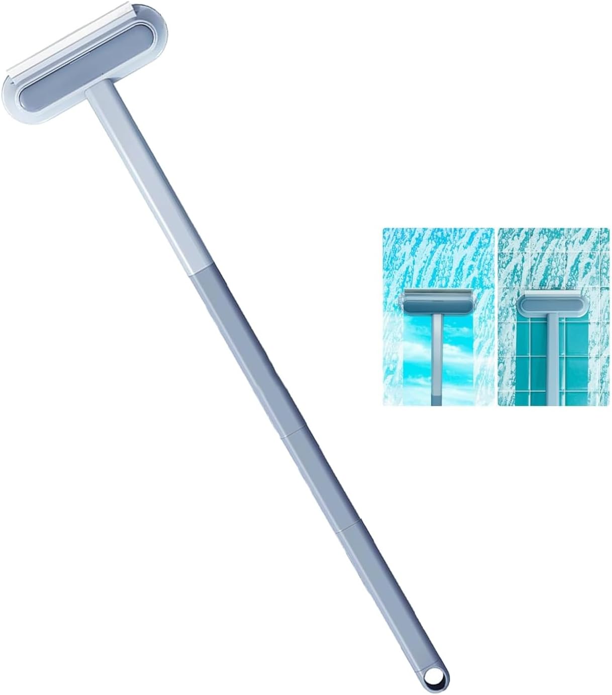Foto 2 pulgar | Limpiador De Ventanas Y Azulejos Con Mango Extensible – Herramienta De Doble Cara Para Cristales, Vidrios Y Super