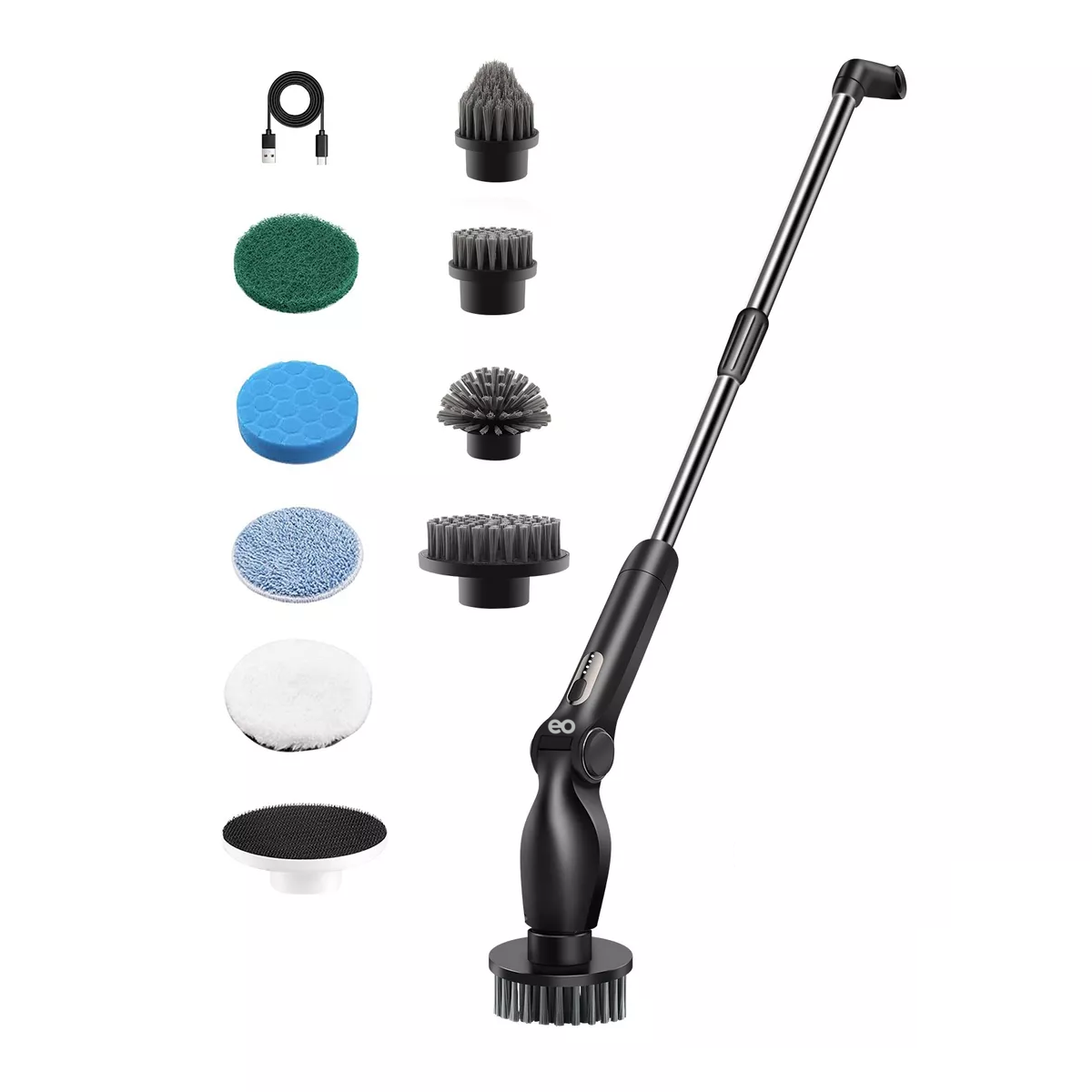 Foto 2 pulgar | Cepillo De Limpieza Eléctrico Para Baño Y Cocina Recargable Eo Safe Imports Esi-14367-1 Negro