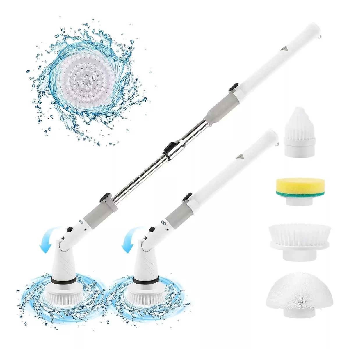 Foto 3 pulgar | Cepillo Limpiador De Baño, Eléctrico Inalámbrico Giratorio Eo Safe Imports Esi-13625-1 Blanco