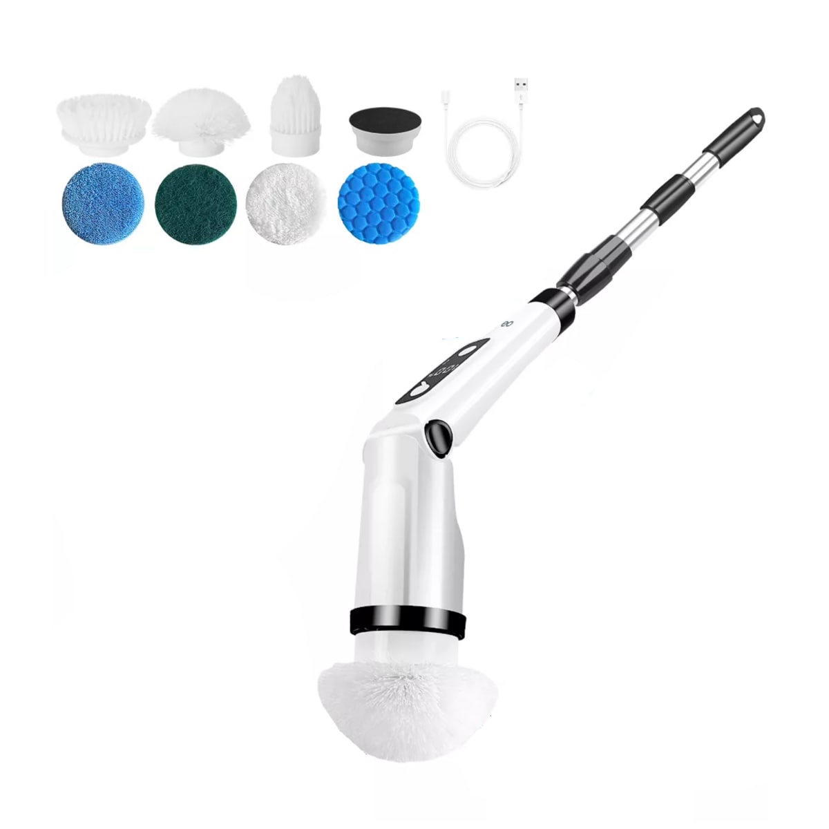 Cepillo De Limpieza Eléctrico 8 En 1 Inalámbrico Eo Safe Imports Esi-14370-1 Blanco $1,199