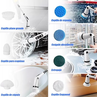 Foto 3 | Cepillo De Limpieza Eléctrico 8 En 1 Inalámbrico Eo Safe Imports Esi-14370-1 Blanco