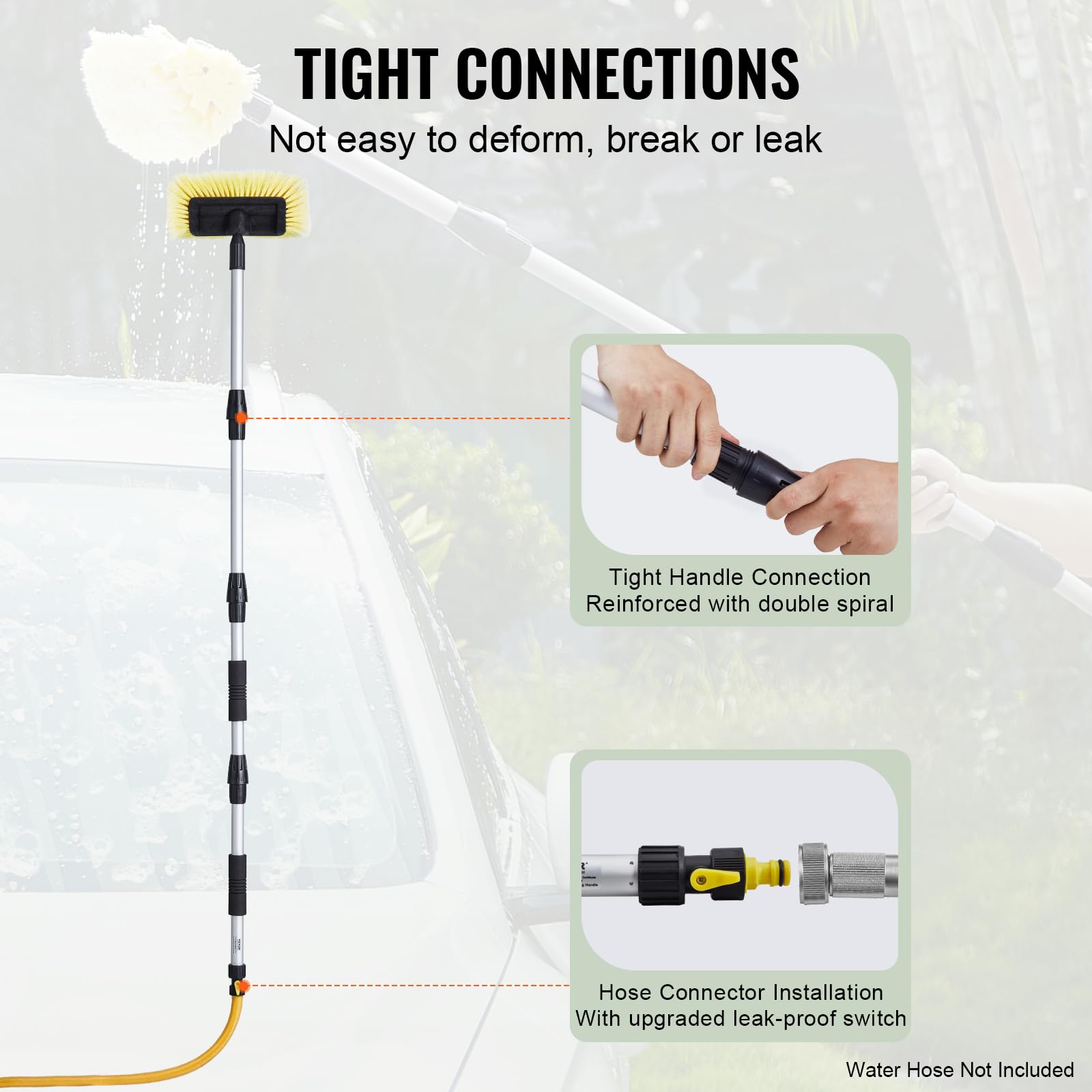 Foto 5 pulgar | Cepillo Para Lavado De Coches Vevor, 170 Cm, Extensible Con Mango Largo De Pvc - Venta Internacional.