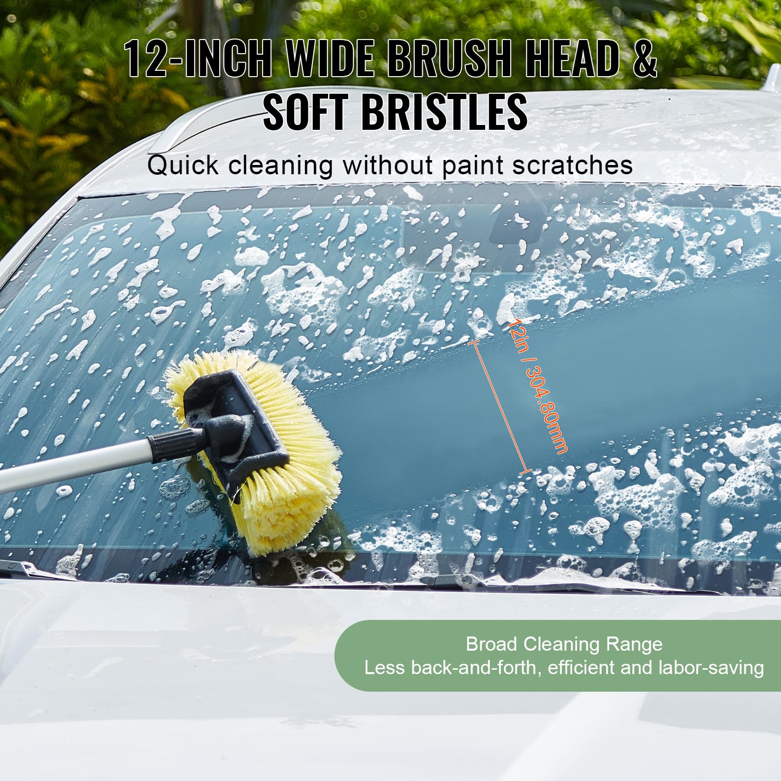 Foto 6 pulgar | Cepillo Para Lavado De Coches Vevor, 170 Cm, Extensible Con Mango Largo De Pvc - Venta Internacional.