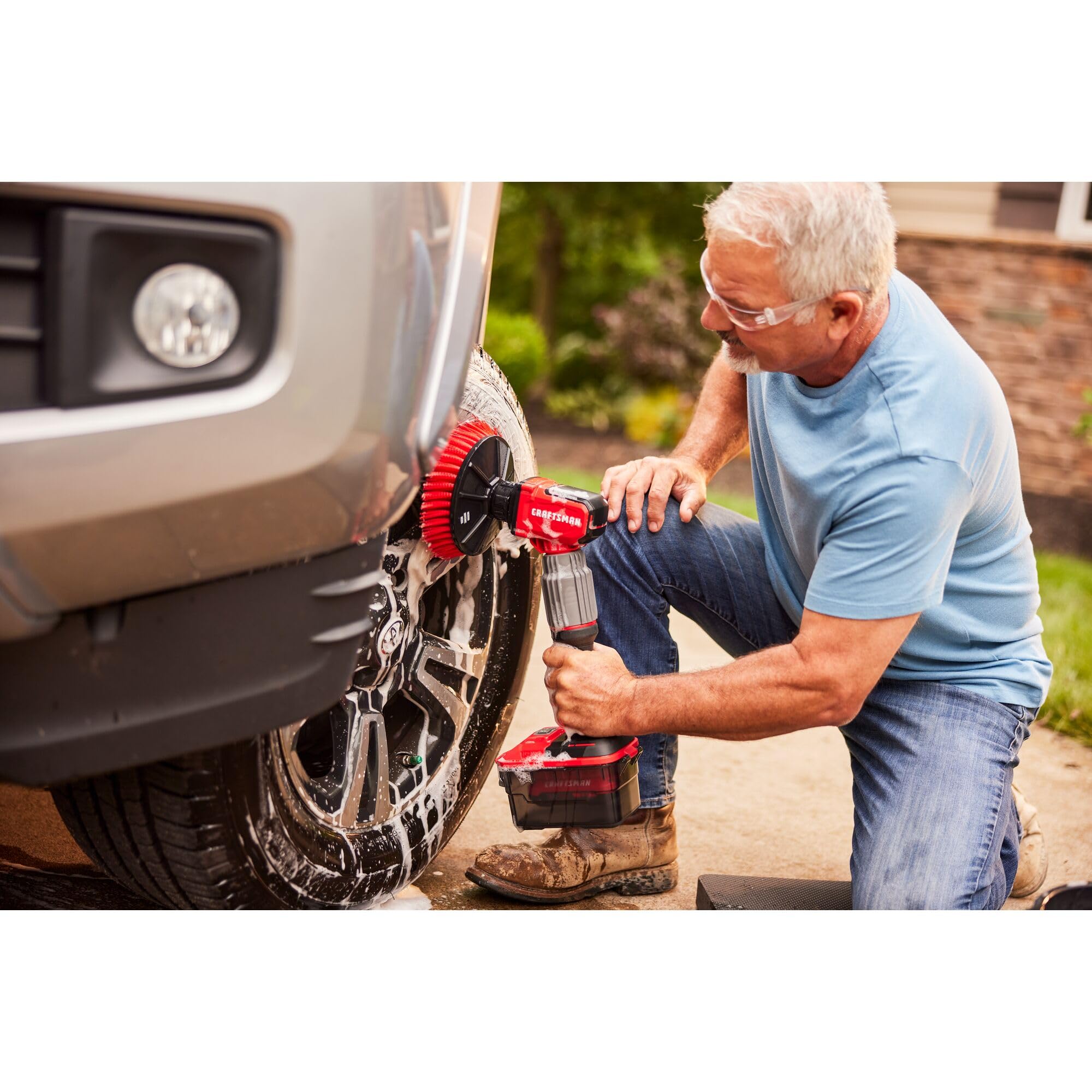 Foto 6 pulgar | Cepillo De Limpieza Craftsman Power Scrubber Medium Bristle V20 - Venta Internacional.