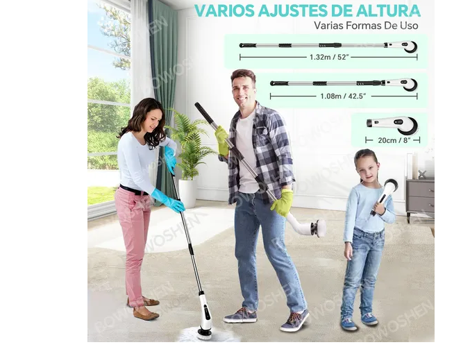 Foto 4 pulgar | Xtellar Cepillo Eléctrico Limpiador De Baño Inalámbrico Y Giratorio