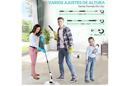 Foto 3 | Xtellar Cepillo Eléctrico Limpiador De Baño Inalámbrico Y Giratorio