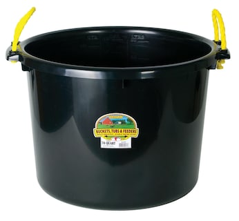 Foto 1 | Muck Tub Little Giant De Plástico, 70 Cuartos De Galón, Negro, Con Asas - Venta Internacional.