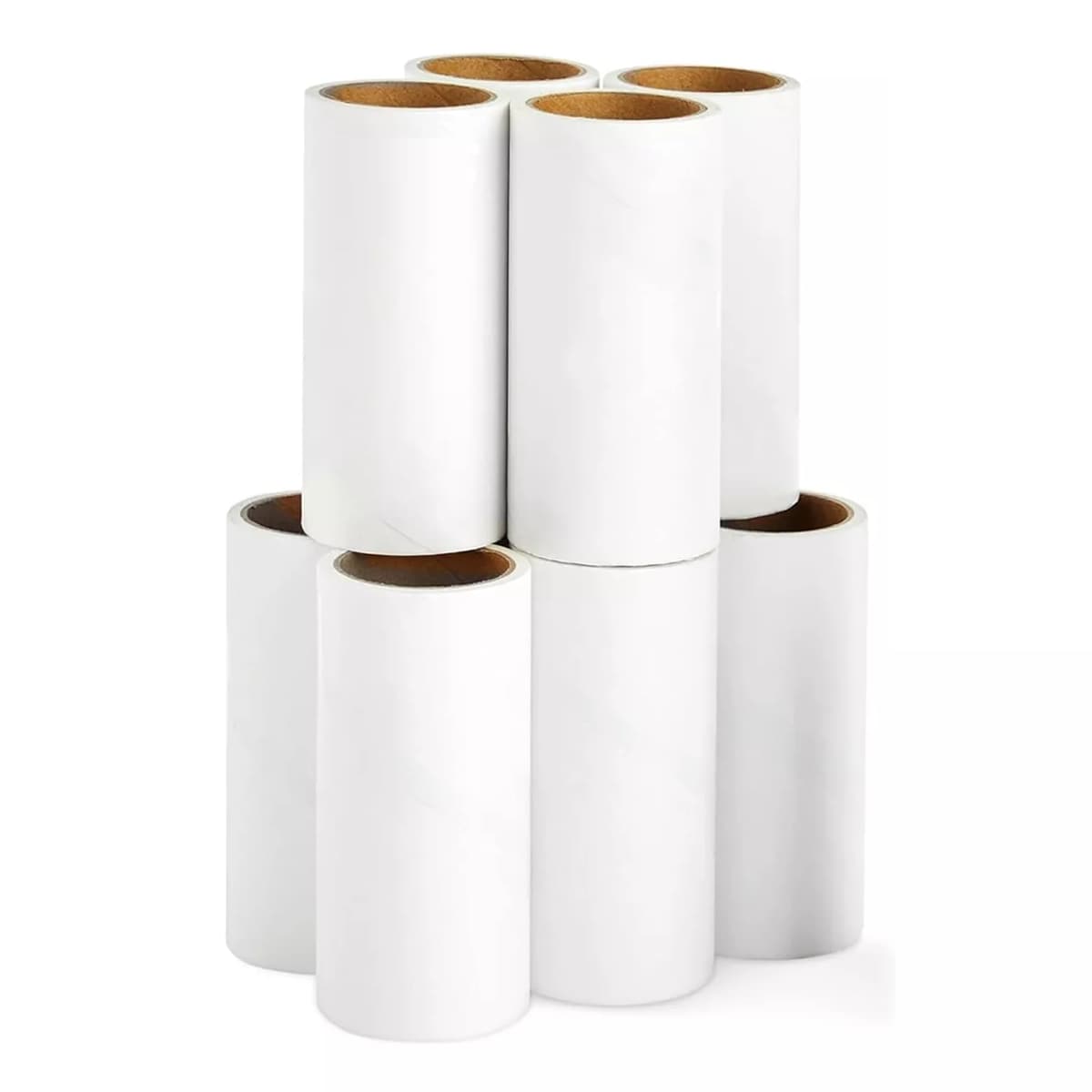 Set 8p Rodillo Quita Pelusa Y Pelo De Removedor Mascota Adhesivo Eo Safe Imports Esi-14144 Blanco $459