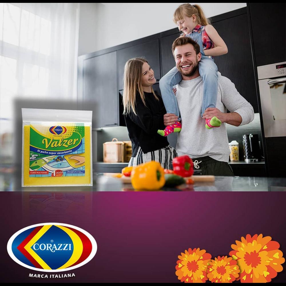 Foto 4 | Paño Multiusos Valzer Corazzi Reutilizable 48 Paquetes
