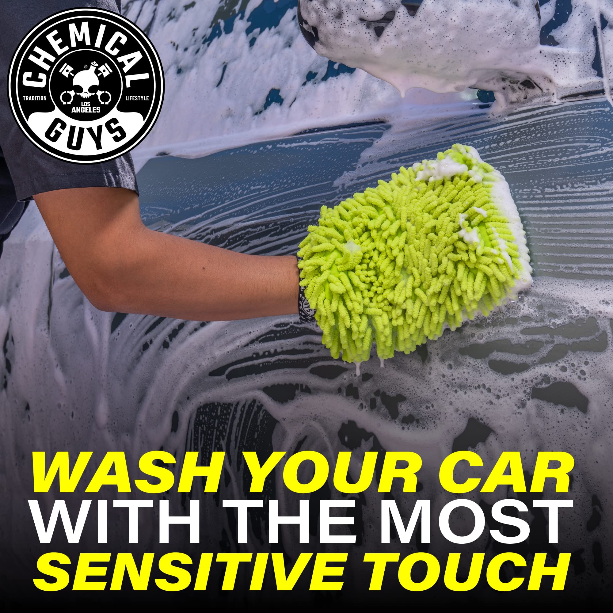 Foto 3 pulgar | Microfibra Wash Mitt Chemical Guys Chenille De Primera Calidad (paquete De 2) - Venta Internacional.