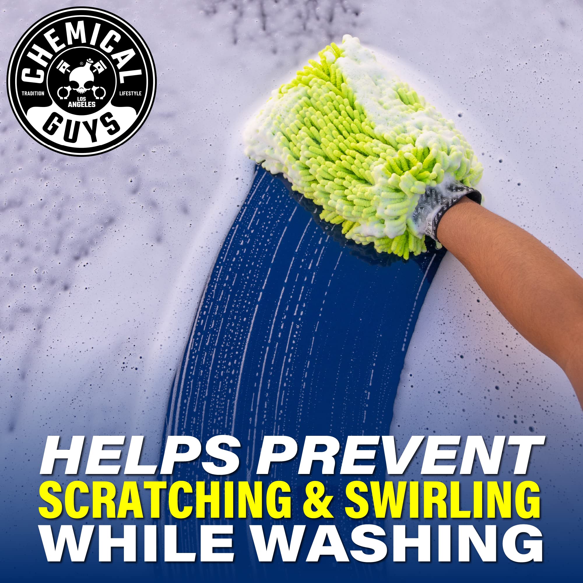 Foto 6 | Microfibra Wash Mitt Chemical Guys Chenille De Primera Calidad (paquete De 2) - Venta Internacional.