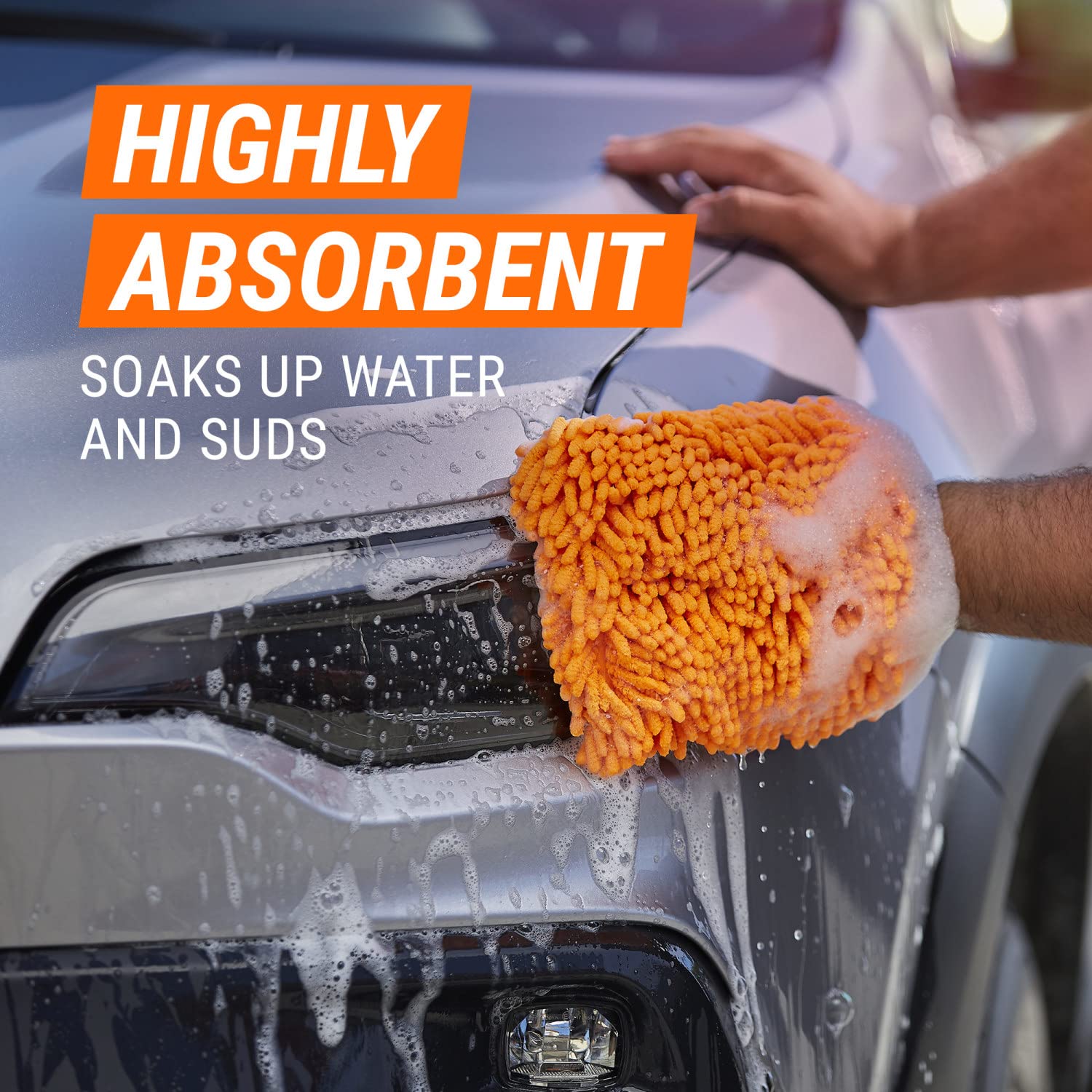 Foto 8 pulgar | Car Wash Mitt Armor All Microfiber Noodle Tech, Paquete De 2 - Venta Internacional.