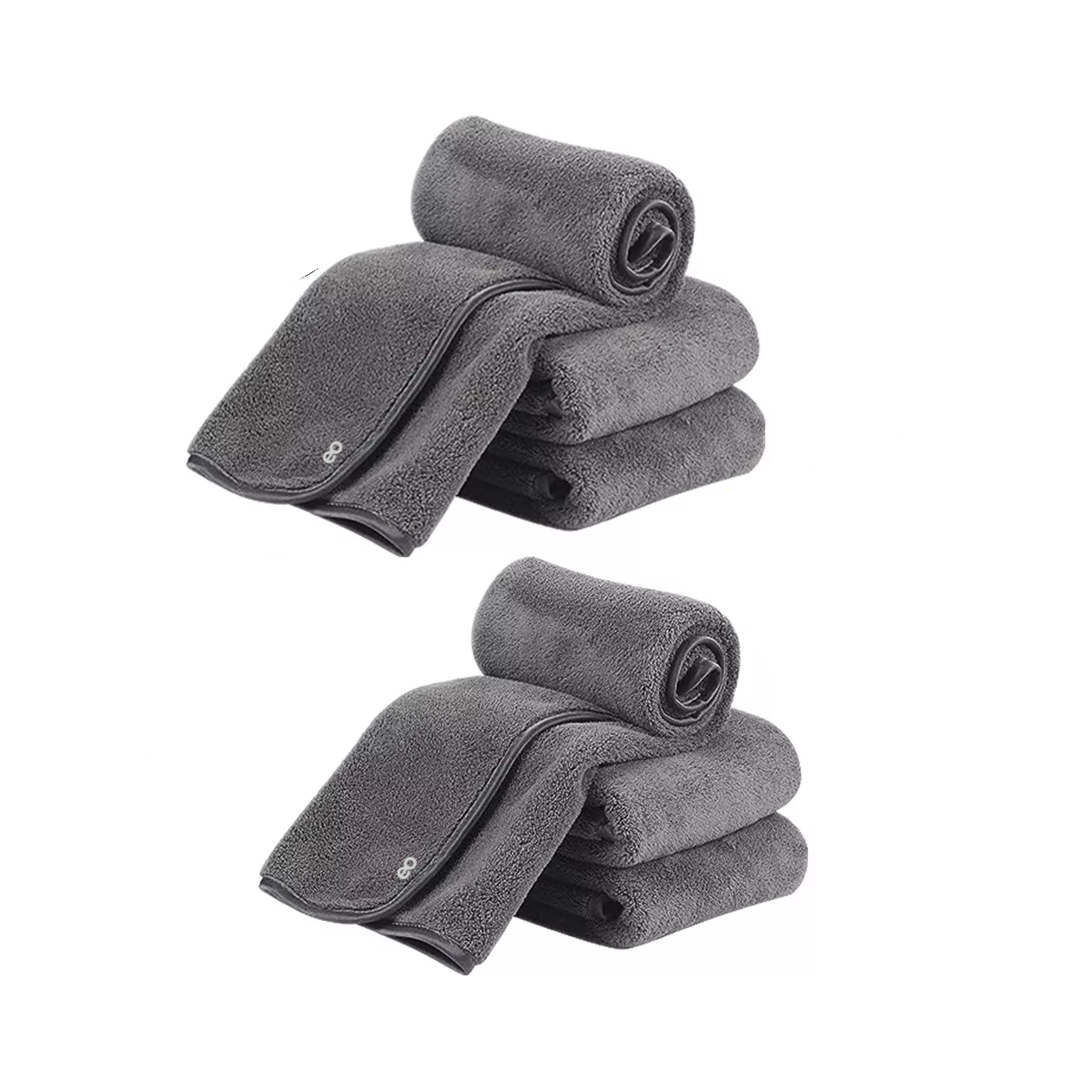 Foto 2 pulgar | Set 6 Paño Mágico Seco Con Toalla Superfina, 30*60cm Eo Safe Imports Esi-12358-1 Gris