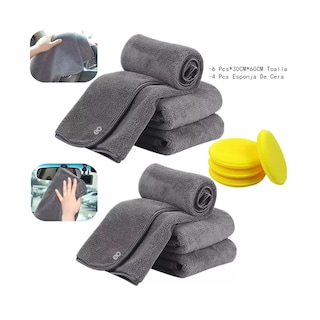 Foto 3 | Set 6 Paño Mágico Seco Con Toalla Superfina, 30*60cm Eo Safe Imports Esi-12358-1 Gris