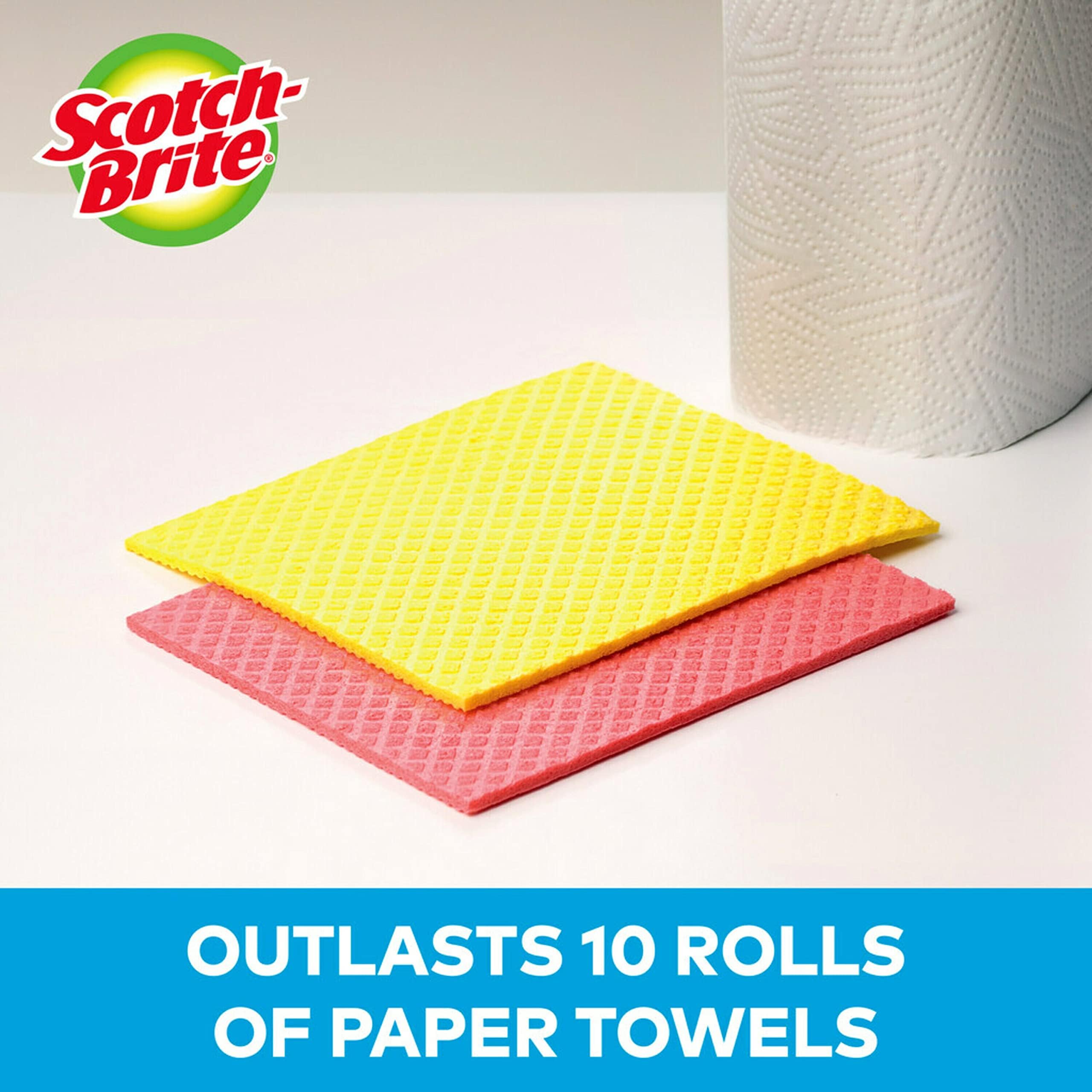 Foto 4 pulgar | Paño De Limpieza Scotch-brite Sponge, Paquete De 24 Unidades, Reutilizable, 3m - Venta Internacional.