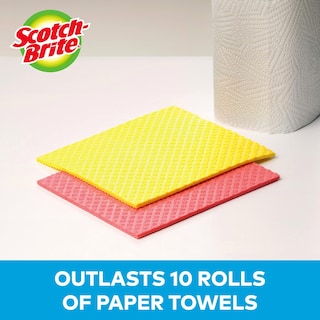 Foto 3 | Paño De Limpieza Scotch-brite Sponge, Paquete De 24 Unidades, Reutilizable, 3m - Venta Internacional.
