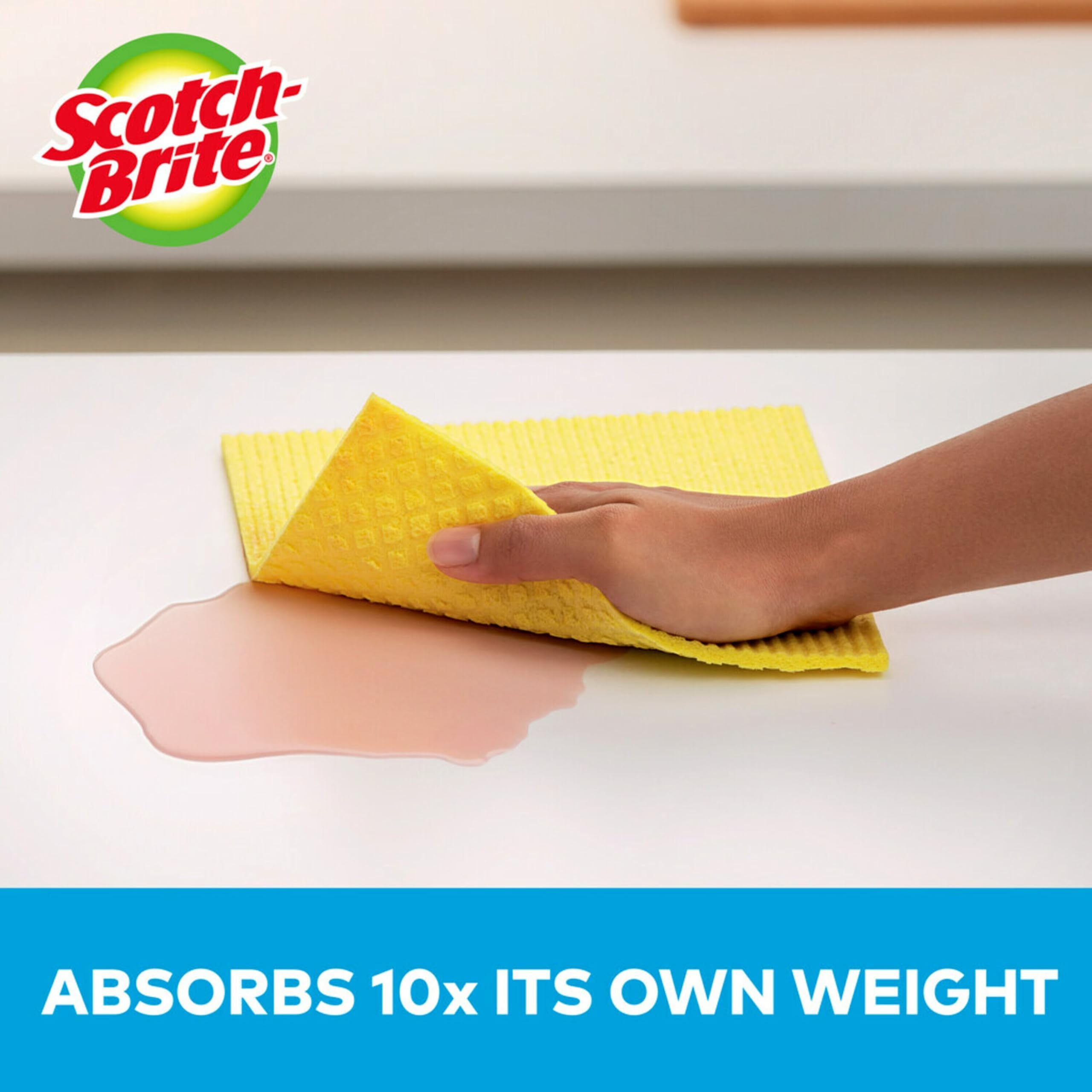 Foto 5 | Paño De Limpieza Scotch-brite Sponge, Paquete De 24 Unidades, Reutilizable, 3m - Venta Internacional.