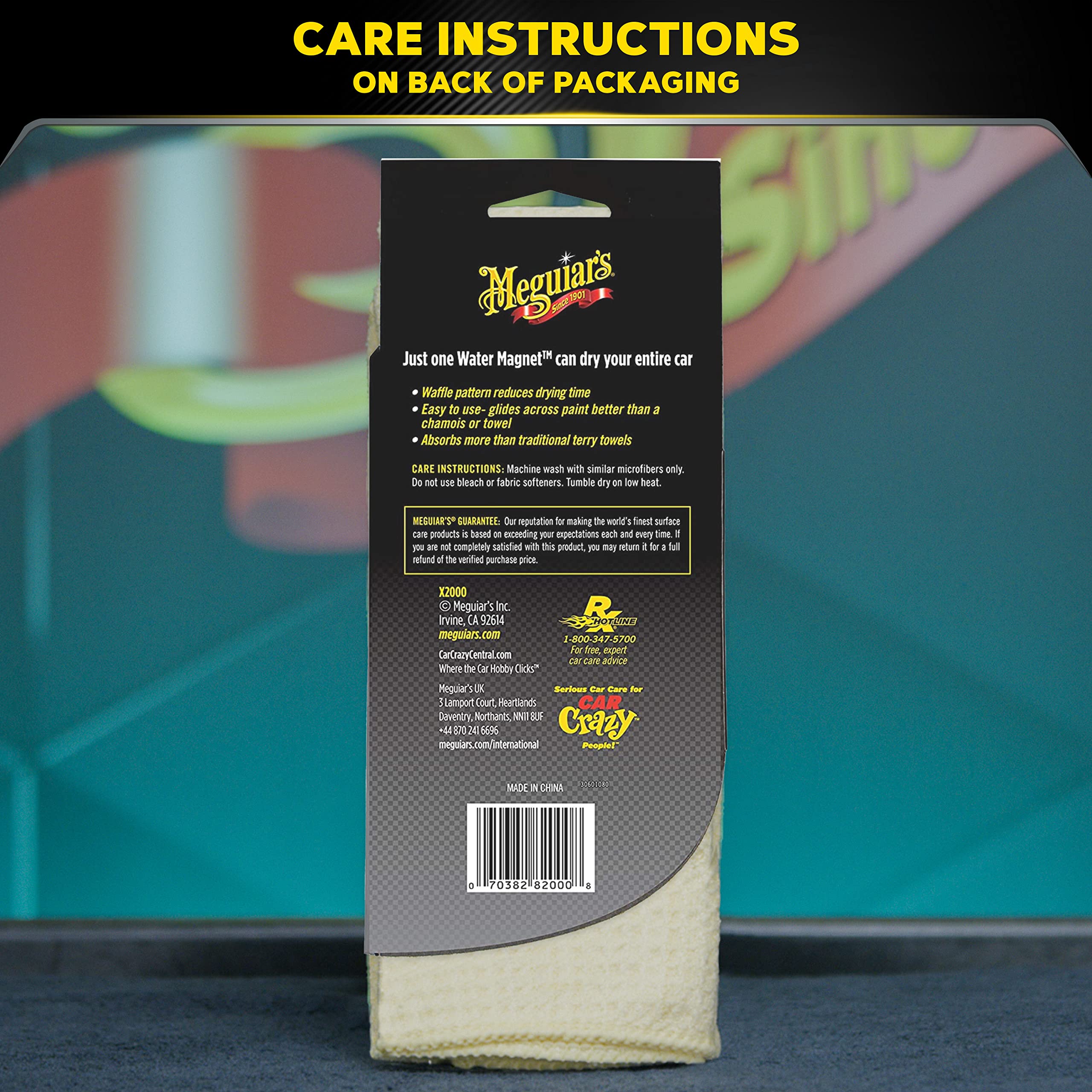 Foto 8 pulgar | Toalla de Secado de Microfibra Meguiar's Water Imant- Venta Internacional