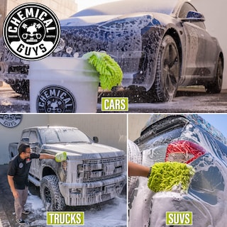 Foto 3 | Microfibra Wash Mitt Chemical Guys Chenille Premium, Color Verde Lima - Venta Internacional.