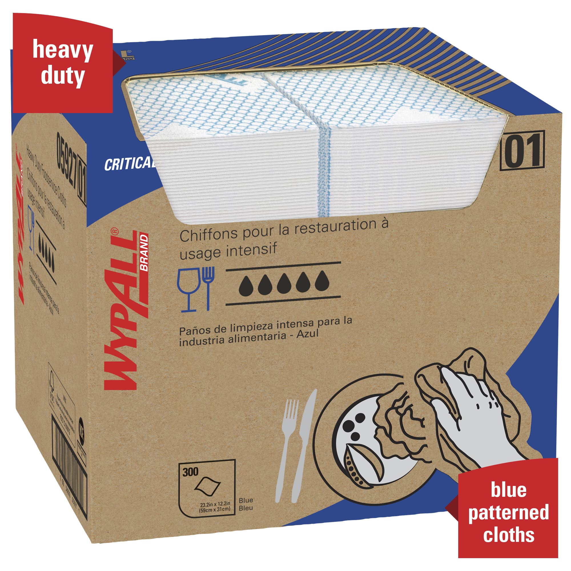 Foto 4 pulgar | Toallitas Wypall Criticalclean De Alta Capacidad, 300 Hojas - Venta Internacional.