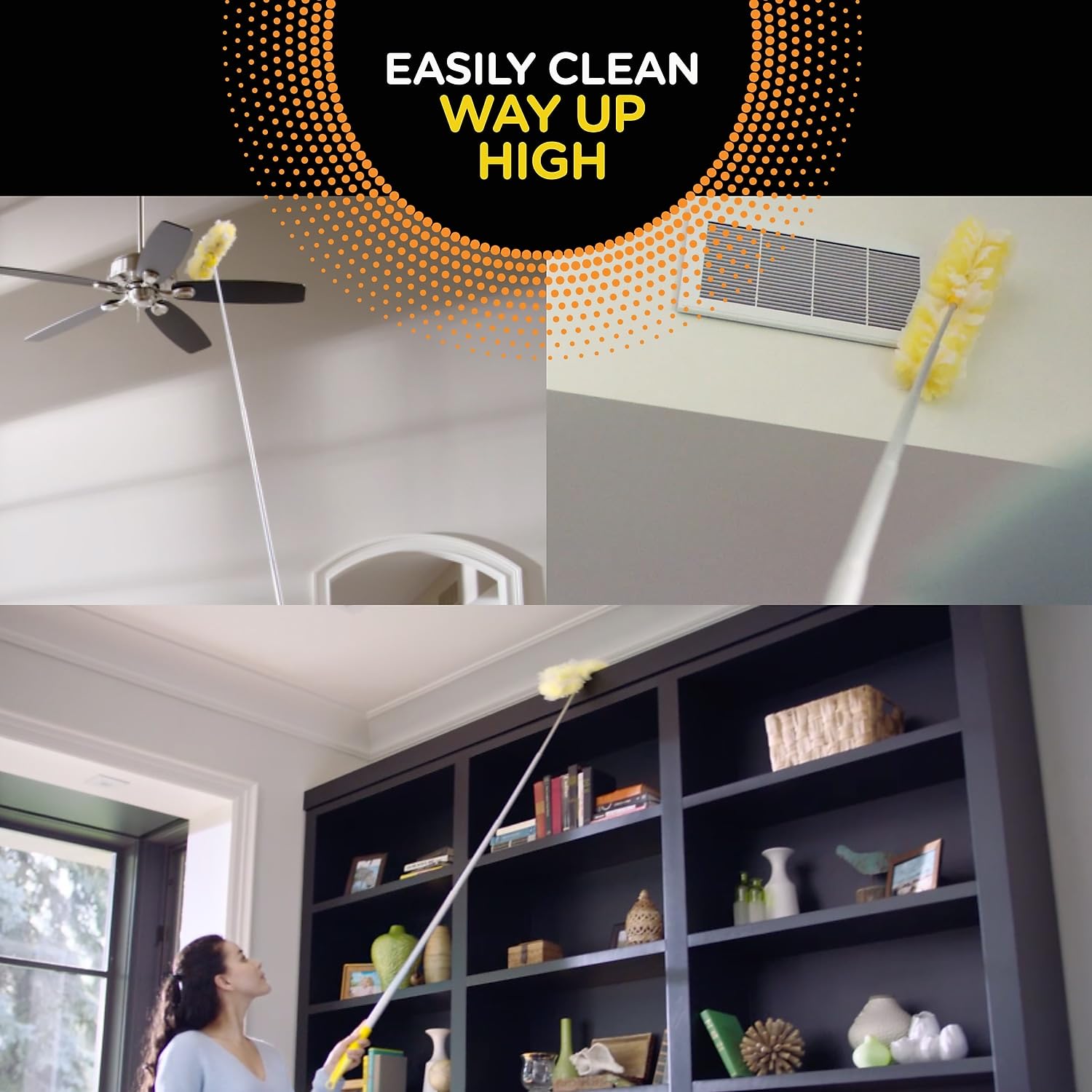 Foto 7 pulgar | Dusters Swiffer Heavy Duty Con Mango Superextensor - Venta Internacional.