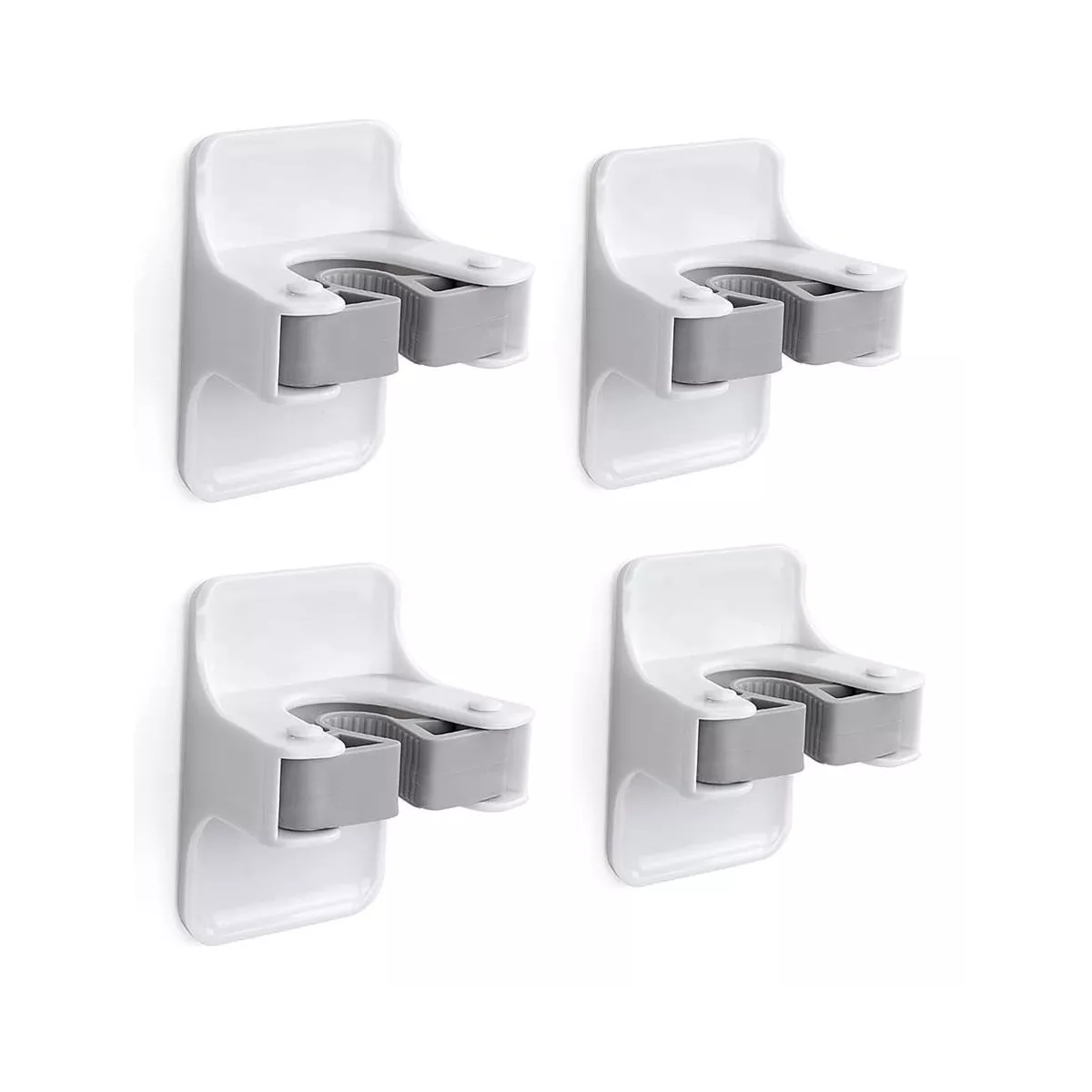 Foto 2 pulgar | Set Autoadhesivo Escobas Organizador Soporte Pared 4pieza Eo Safe Imports Esi-9977 Blanco