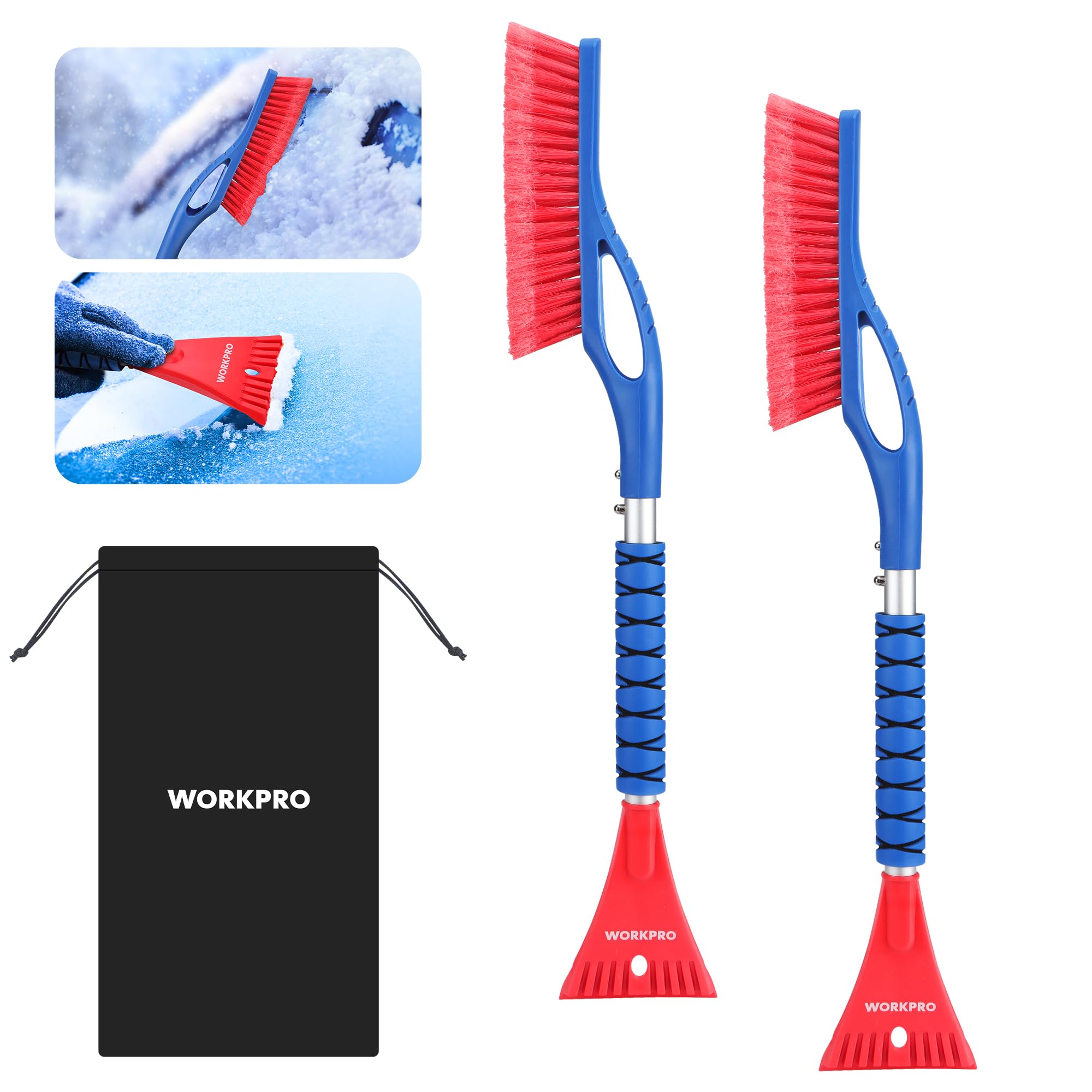 Foto 2 pulgar | Cepillo De Nieve Y Raspador De Hielo Workpro 27 Para Parabrisas De Coche - Venta Internacional.