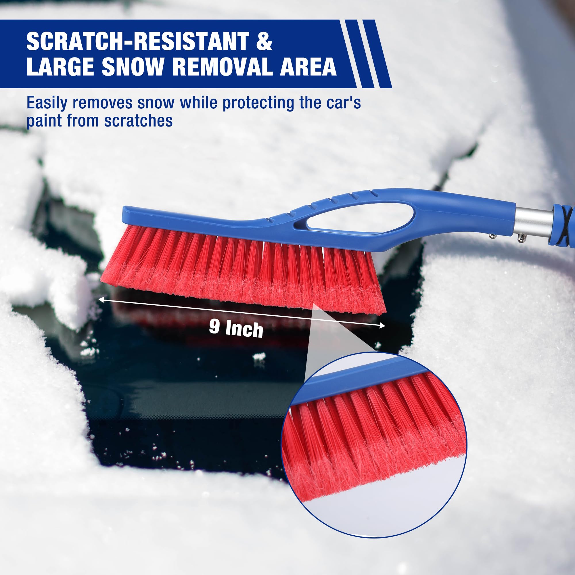 Foto 4 pulgar | Cepillo De Nieve Y Raspador De Hielo Workpro 27 Para Parabrisas De Coche - Venta Internacional.