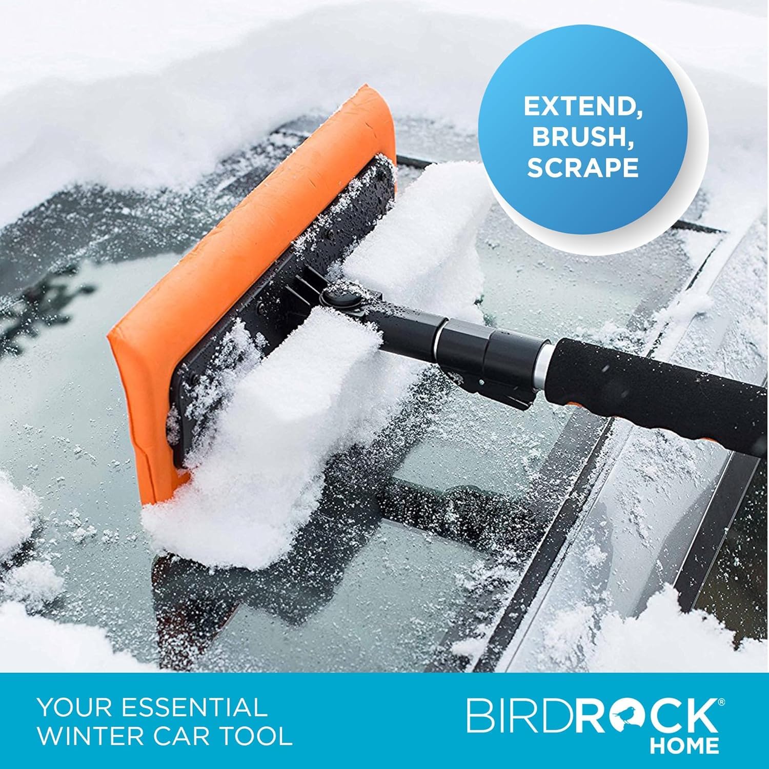 Foto 5 pulgar | Cepillo Para Nieve Birdrock Home, Extensible, 55 Cm, Con Guante Raspador De Hielo - Venta Internacional.