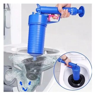 Foto 4 | Para Baño Practico Pistola Destapa Caños De Aire Comprimido Lab.g, Azul