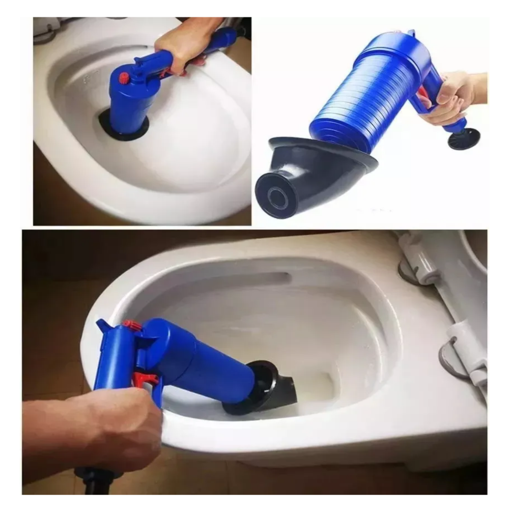 Foto 6 pulgar | Para Baño Practico Pistola Destapa Caños De Aire Comprimido Lab.g, Azul