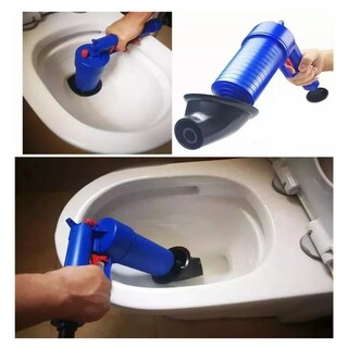 Foto 5 | Para Baño Practico Pistola Destapa Caños De Aire Comprimido Lab.g, Azul