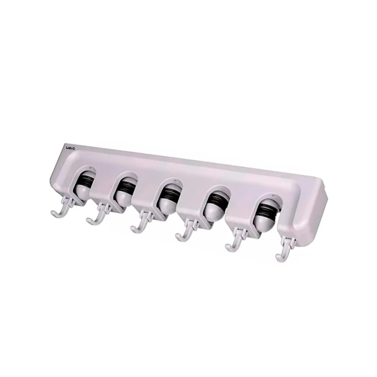 Colgador Organizador De Escobas Trapeadores 5 Espacios Lab.g Blanco $519