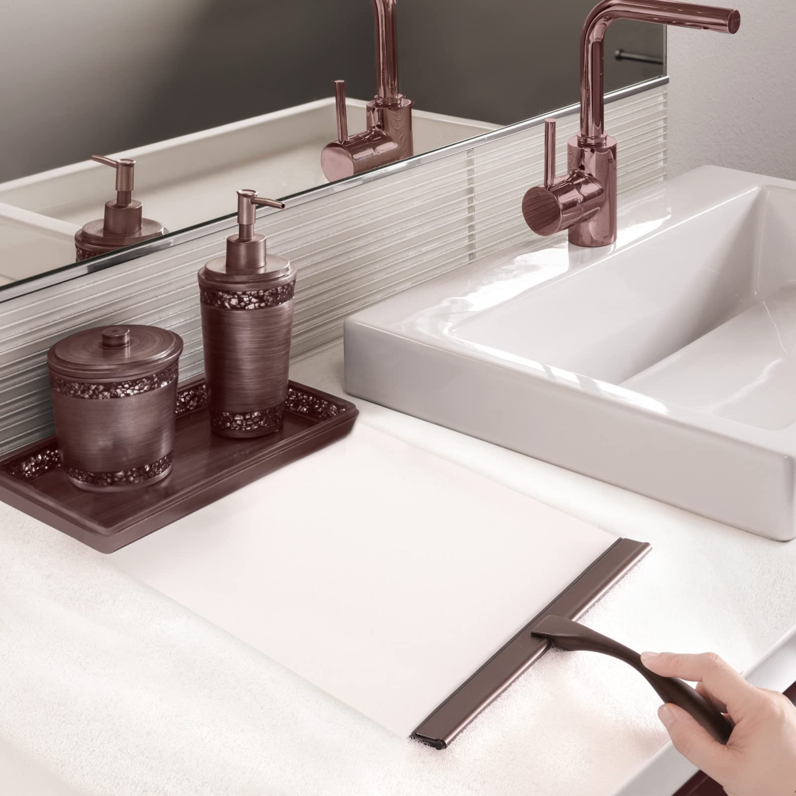 Foto 5 | Espátula De Ducha Hiware Multiusos De Acero Inoxidable De 14 Pulgadas - Venta Internacional.