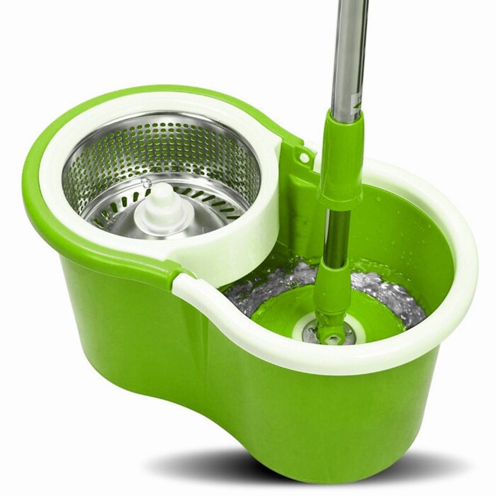 Foto 3 pulgar | Trapeador Spin Mop 360 Waashit Con 2 Repuestos color Verde