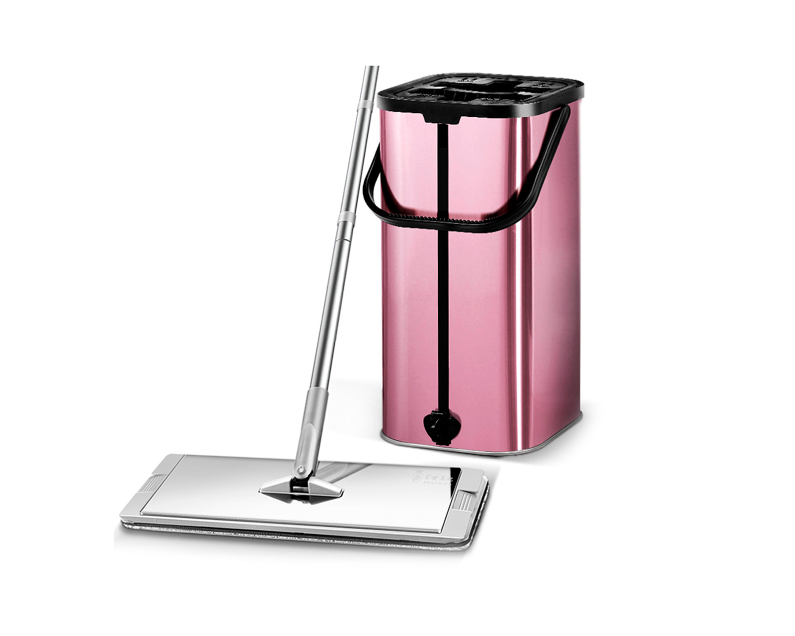 Foto 1 | Trapeador con Cubeta Brandtrendy color Rosa