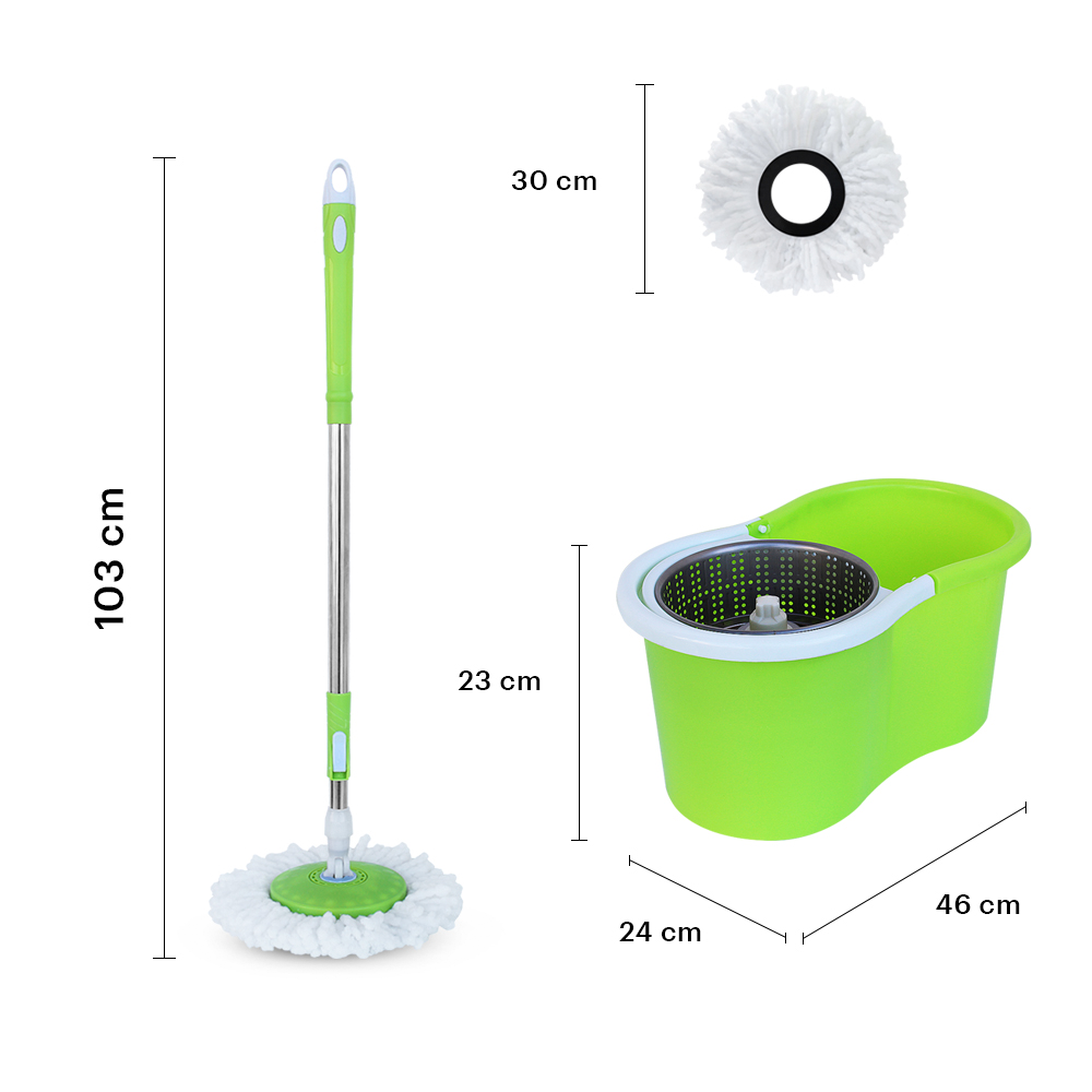 Foto 5 pulgar | Trapeador Giratorio Spin Mop 360° Verde