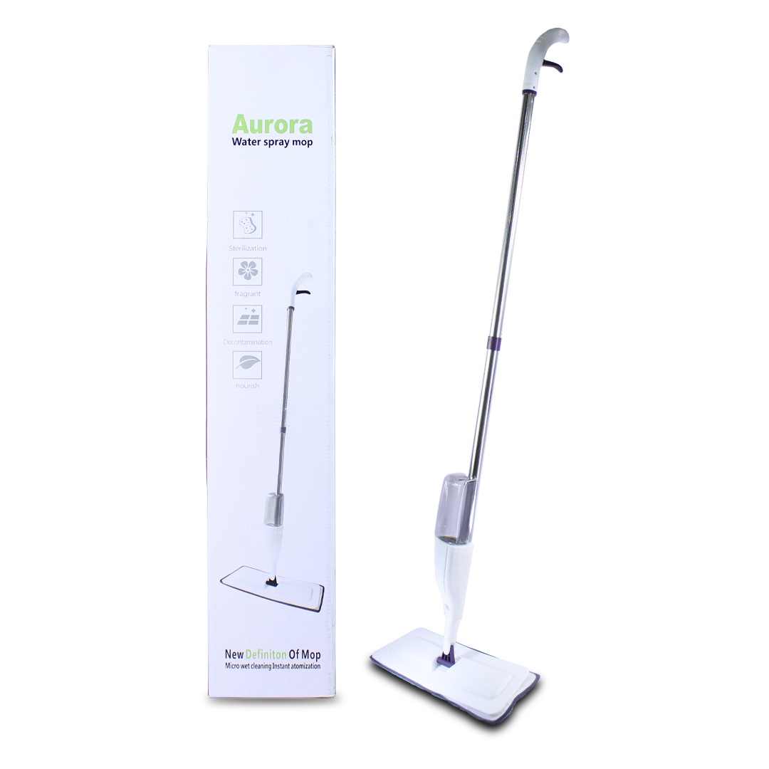 Foto 1 | Trapeador de Piso Aurora Blanco con Microfibras 360 Grados con Rociador Spray