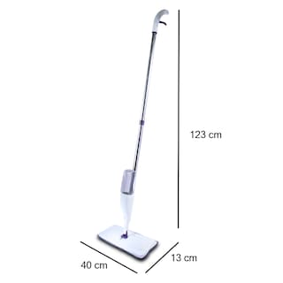 Foto 2 | Trapeador de Piso Aurora Blanco con Microfibras 360 Grados con Rociador Spray