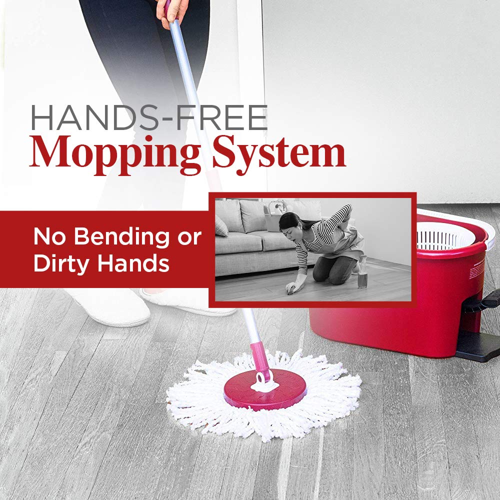 Foto 4 pulgar | Sistema Spin Mop Bucket, Cepillo Completo, Fácil De Escurrir, Girar 360° - Venta Internacional.