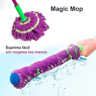 Foto 2 | Trapeador Mágico Auto Exprimible con Mop de Microfibra Giratorio