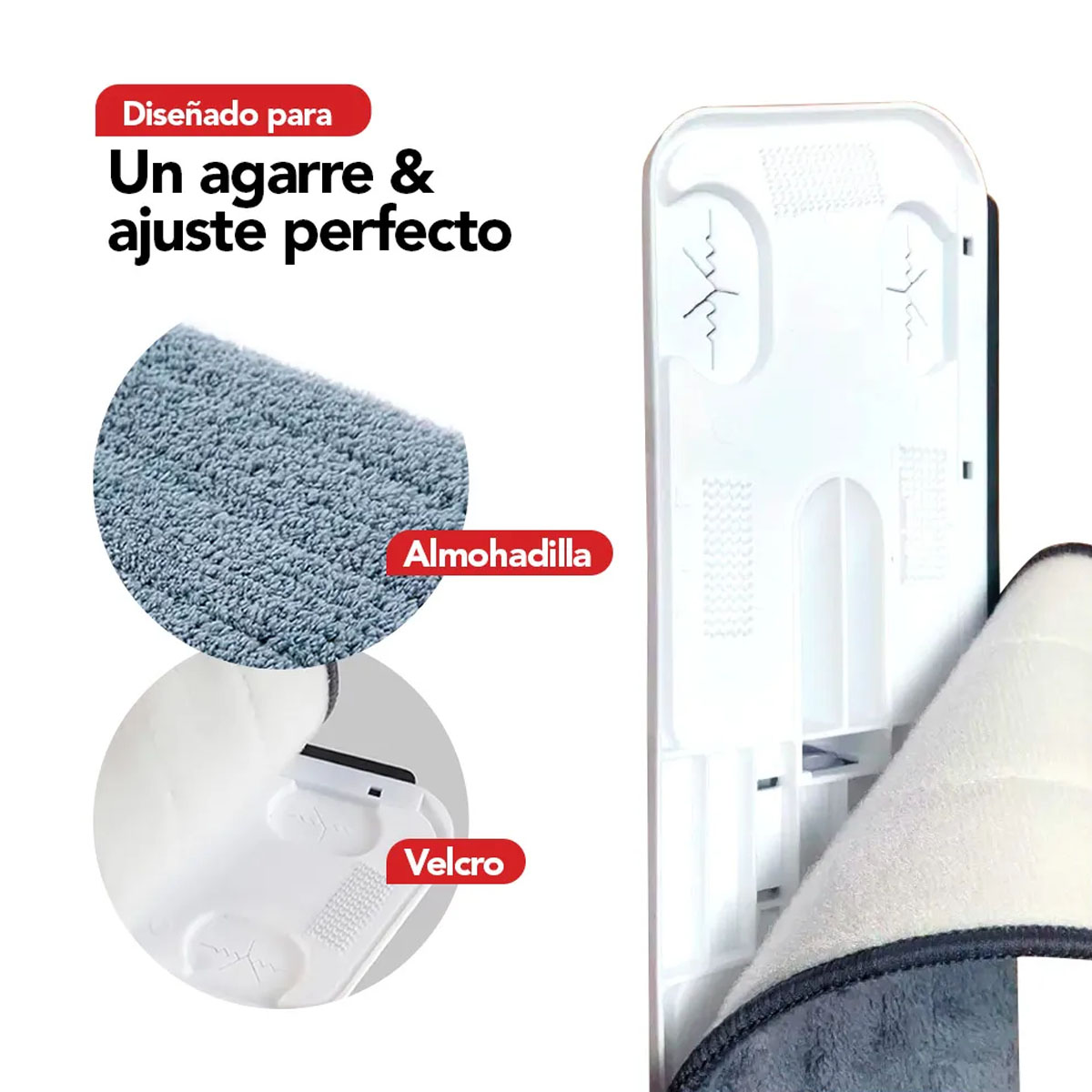 Foto 5 pulgar | Trapeador Giratorio 360° Kimhi Spray Mop Con Rociador De Agua Y Mopa De Microfibra