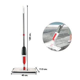 Foto 5 | Trapeador Giratorio 360° Kimhi Spray Mop Con Rociador De Agua Y Mopa De Microfibra