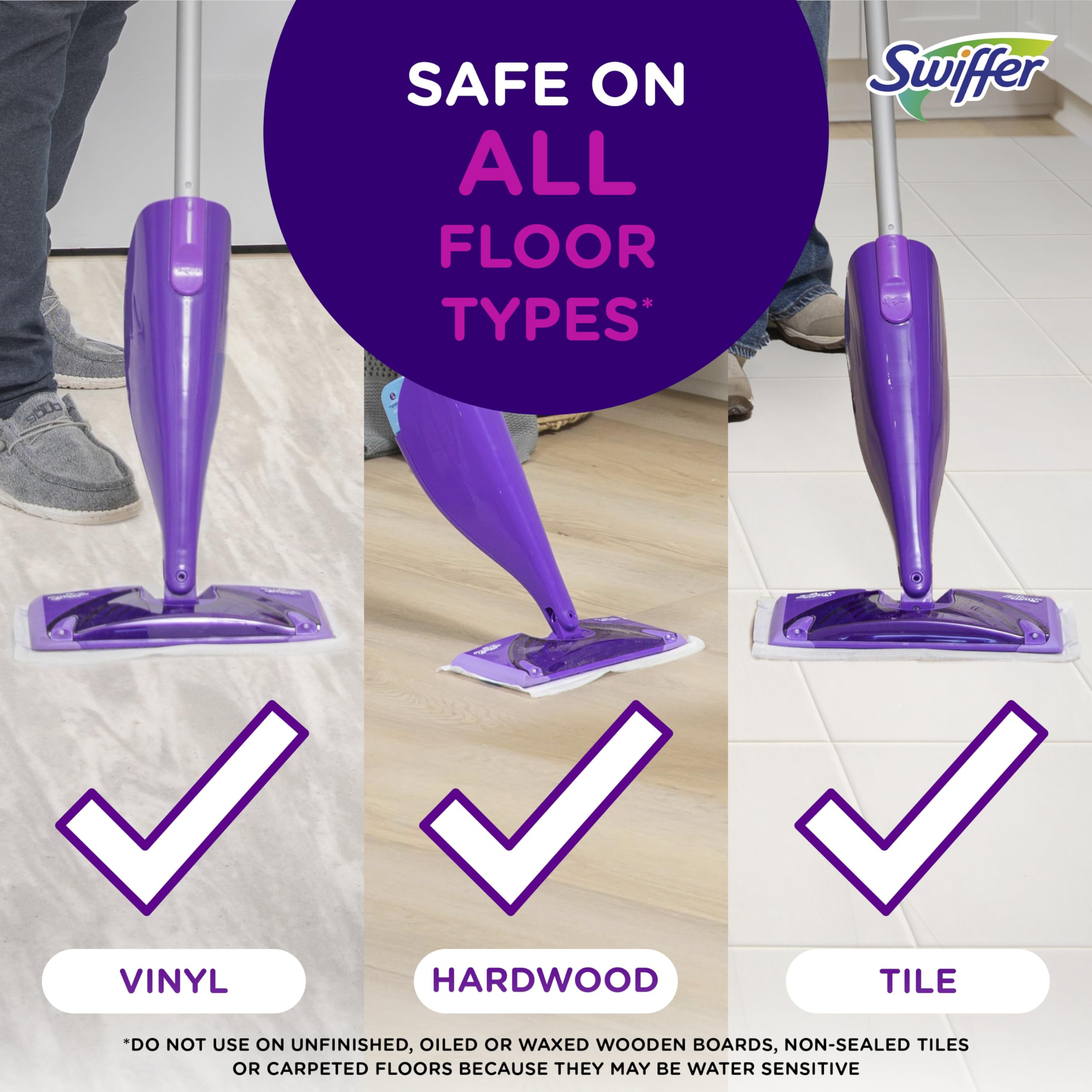 Foto 4 | Limpiador de Pisos de Madera Dura Mop Pad Refill Swiffer Wetjet X24 - Venta Internacional