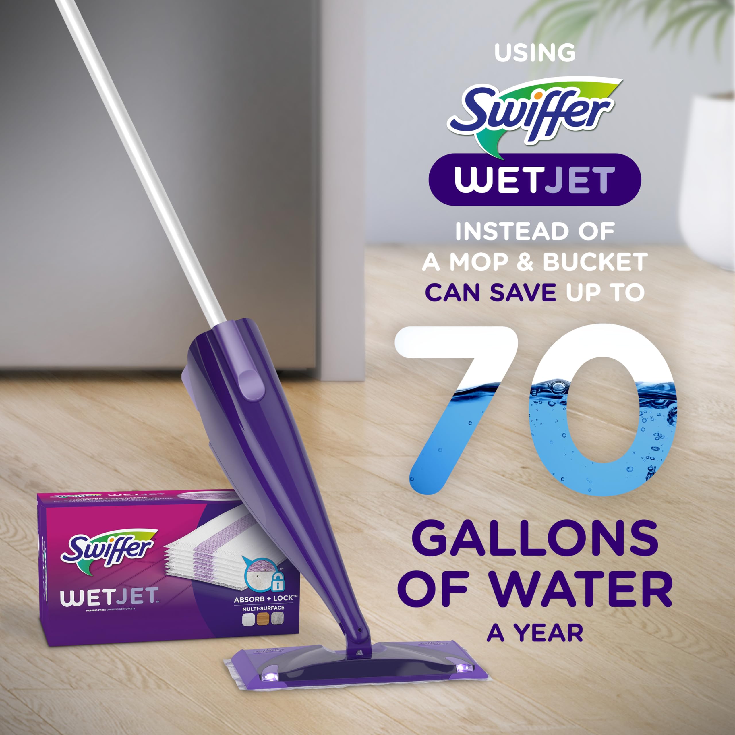Foto 7 pulgar | Limpiador de Pisos de Madera Dura Mop Pad Refill Swiffer Wetjet X24 - Venta Internacional
