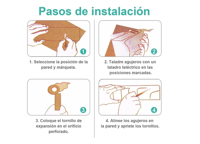 Foto 4 pulgar | Porta Xtellar Escobas Organizador De Escobas 5 Espacios Y 6 Ganchos