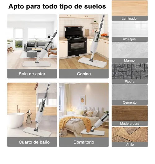 Foto 4 | Trapeador Tucson  Spray Mop Microfibra Atomizador 5 Almohadilla