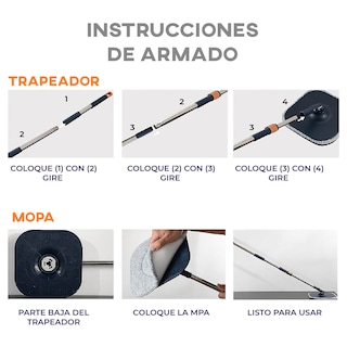 Foto 3 | Mango Repuesto De Trapeador Giratorio