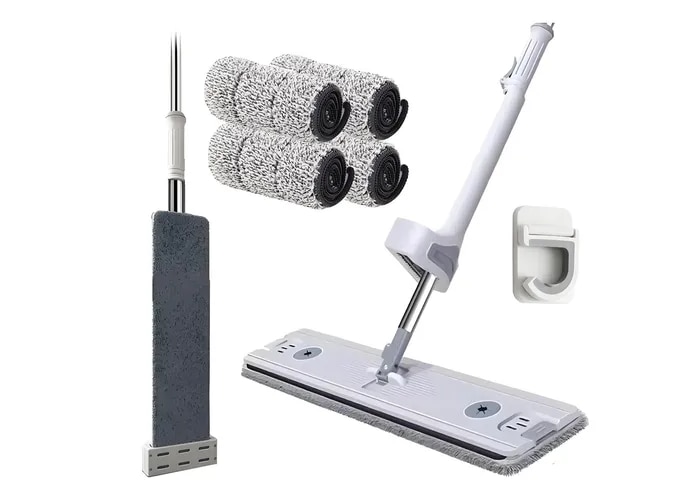 Trapeador De Microfibra ,spin 360°mágico Mop Con 4 Repuestos $676